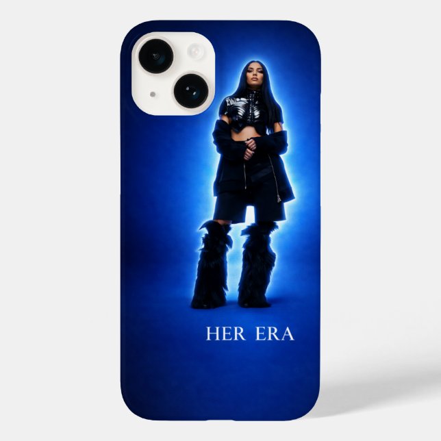 Étui de téléphone à effet de lueur bleue de son èr (Verso)