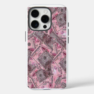 Étui de téléphone à esthétique d'argent rose 💸💖