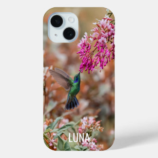 Étui de téléphone à fleurs personnalisé avec des o