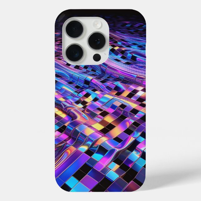 Étui de téléphone à grille liquide holographique m (Verso)
