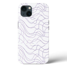 Étui de téléphone à ligne abstraite minimal