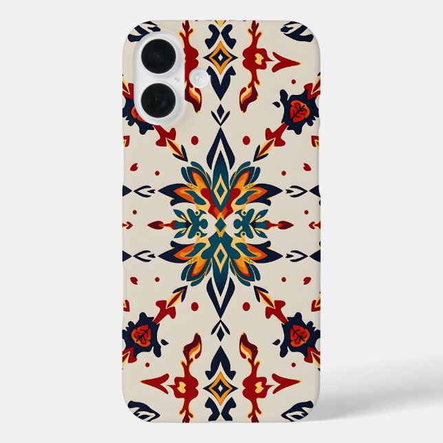 Étui de téléphone à médaillon d'art folklorique vi (Verso)