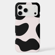 Étui de téléphone à motif abstrait noir moderne