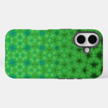 Étui de téléphone à motif circulaire vert