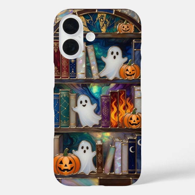 Étui de téléphone à motif de bibliothèque d'Hallow (Verso)