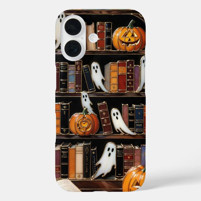 Étui de téléphone à motif de bibliothèque d'Hallow (Verso)