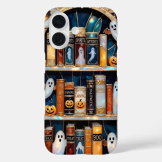 Étui de téléphone à motif de citrouille fantôme po