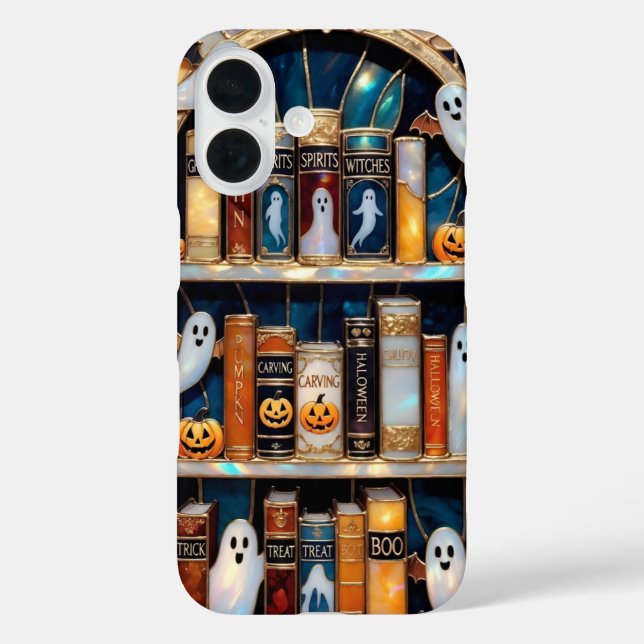Étui de téléphone à motif de citrouille fantôme po (Verso)
