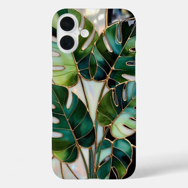 Étui de téléphone à motif de feuille de Monstera v (Verso)
