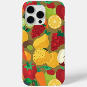 Étui de téléphone à motif de fruits et légumes col