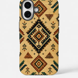 Étui de téléphone à motif géométrique tribal sud-o