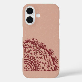 Étui de téléphone à motif Mehndi