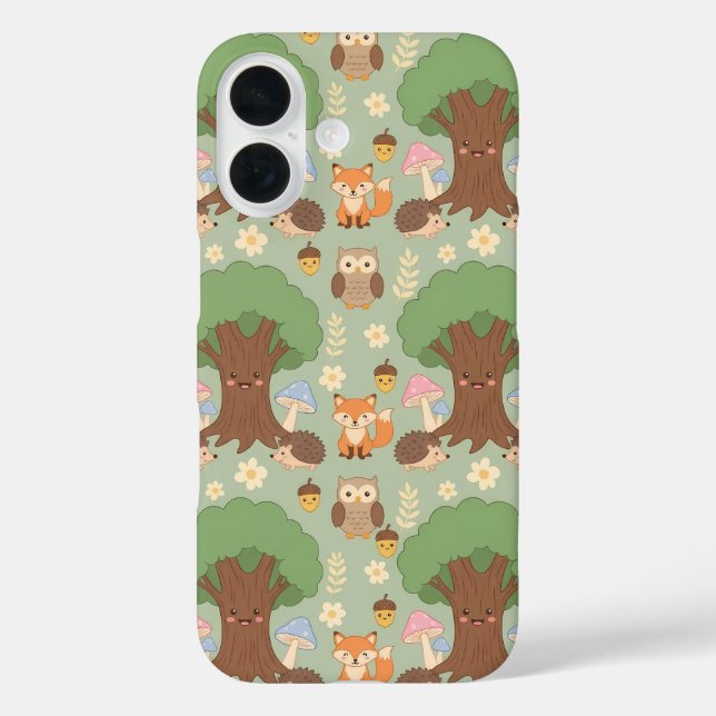 Étui de téléphone à motif mignon d'animaux de la f (Verso)