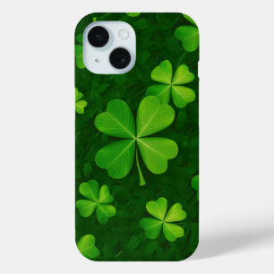 Étui de téléphone à motif trèfle à quatre feuilles