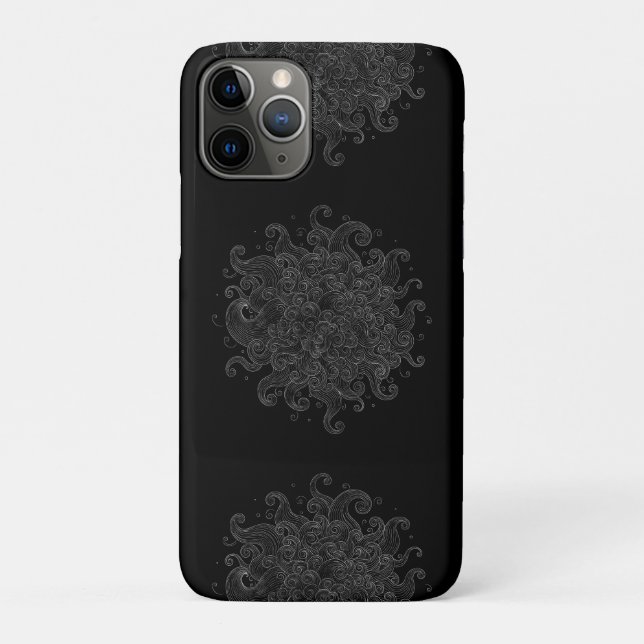 Étui de téléphone à motifs de vagues abstraites en (Dos)