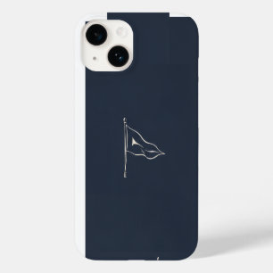 Étui de téléphone à pavillon nautique minimaliste