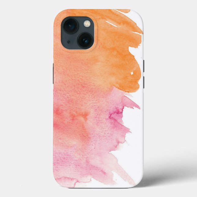 Étui de téléphone à taches de peinture aquarelle r (Verso)