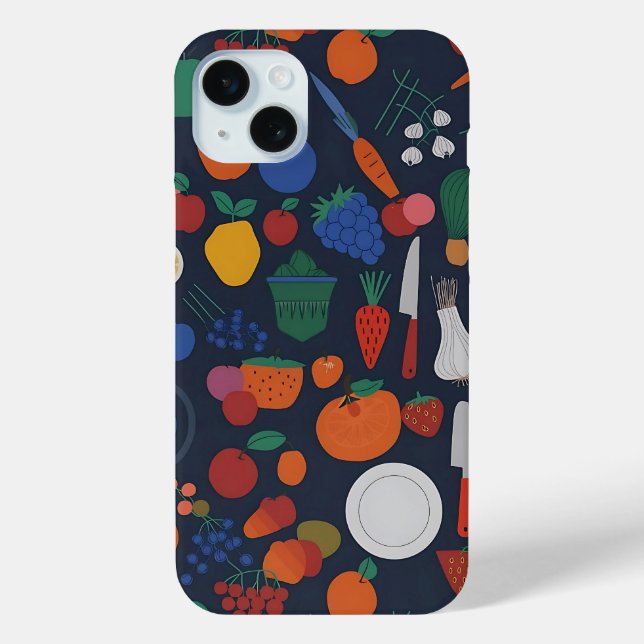 Étui de téléphone à thème cuisine Fruits et Légume (Verso)
