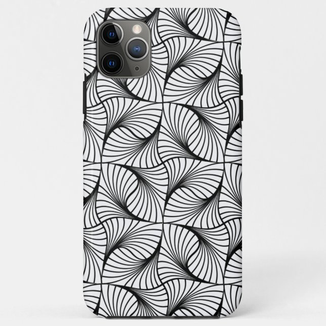étui de téléphone à tourbillon géométrique (Dos)