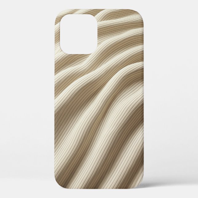 Étui de téléphone abstrait à vague liquide minimal (Verso)