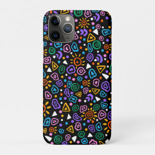 Étui de téléphone abstrait néon coloré