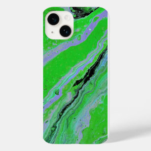 Étui de téléphone abstrait rayé vert Fair Game 3