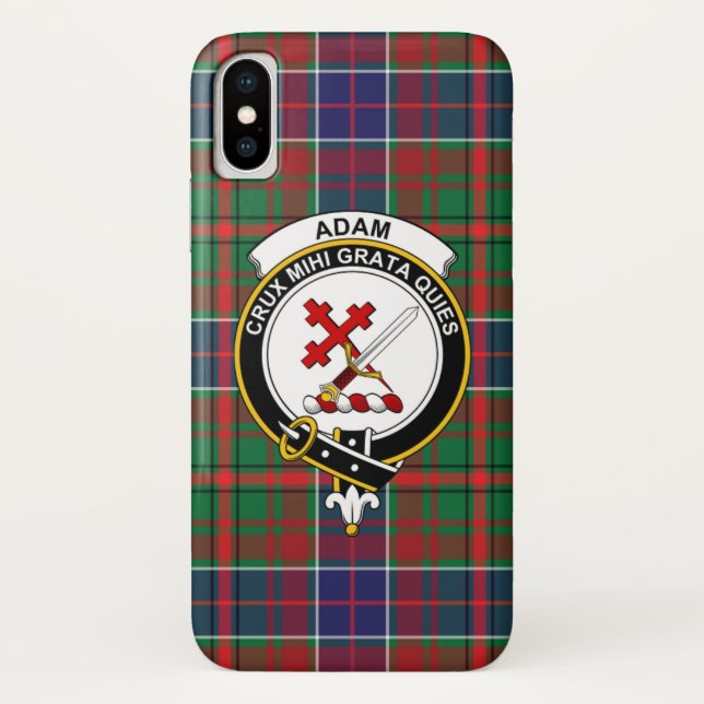 Étui de téléphone Adam tartan de clan écossais anc (Dos)