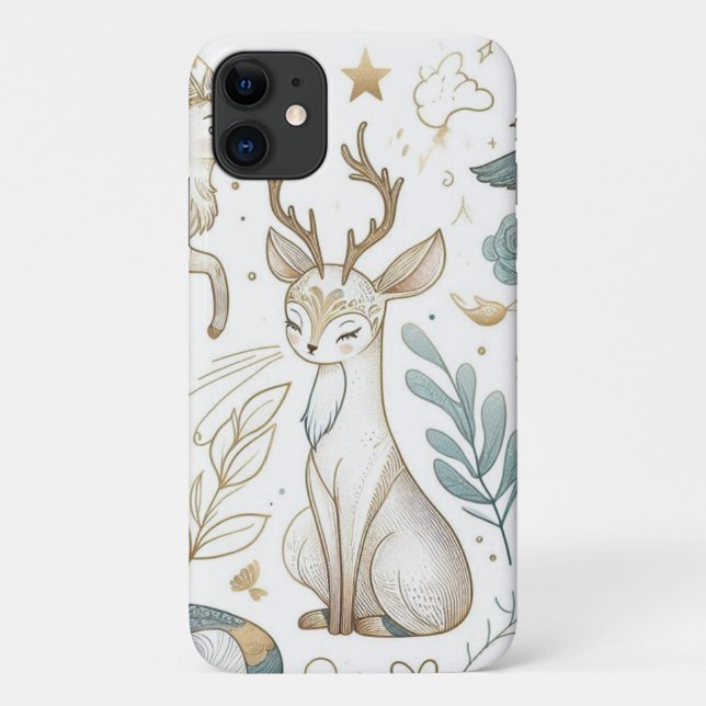 Étui de téléphone animaux mignons Fille (Dos)