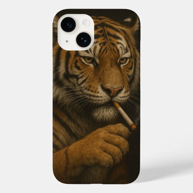 Étui de téléphone Attitude de Tigre Cool Wild" (Verso)
