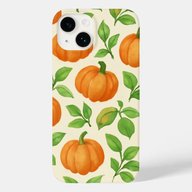Étui de téléphone automnal à motif de citrouilles  (Verso)