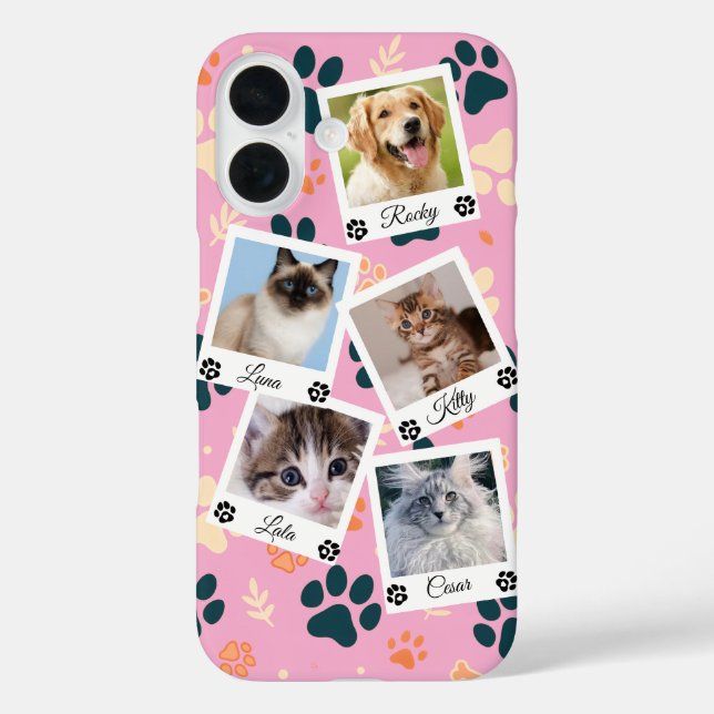 Étui de téléphone avec collage de photos de compag (Verso)