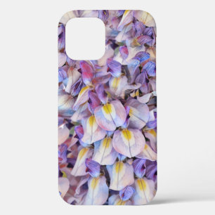 Étui de téléphone avec fleurs de glycine violette