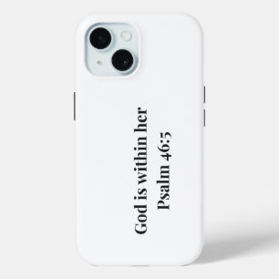 Étui de téléphone avec verset de la Bible chrétien