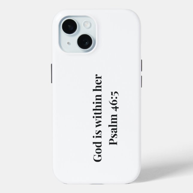 Étui de téléphone avec verset de la Bible chrétien (Verso)