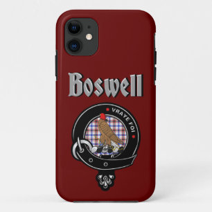 Étui de téléphone Blason et Tartan du Clan Boswell