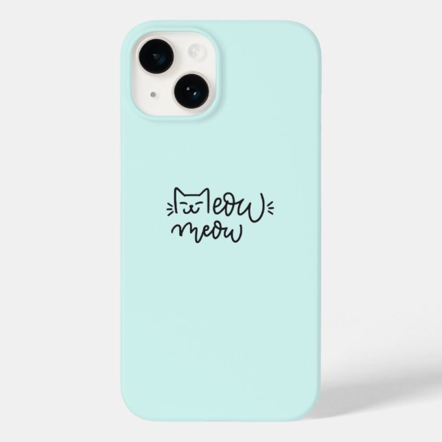 Étui de téléphone Blue Meow  (Verso)