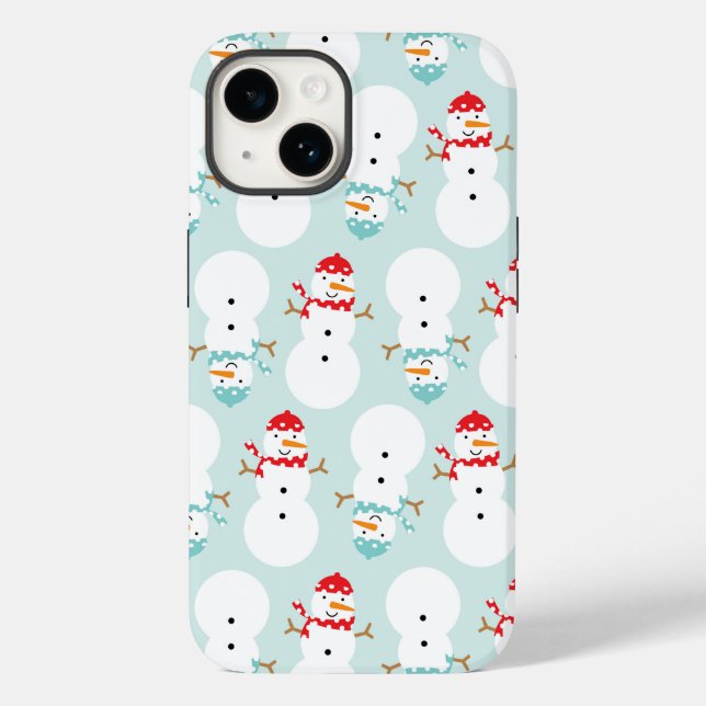 Étui de téléphone bonhomme de neige (Verso)