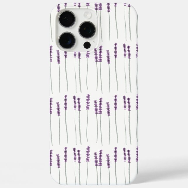 Étui de téléphone botanique minimal lavande (Verso)