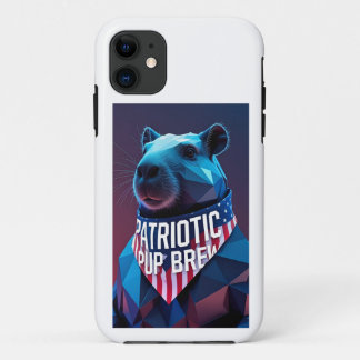 Étui de téléphone capybara géométrique