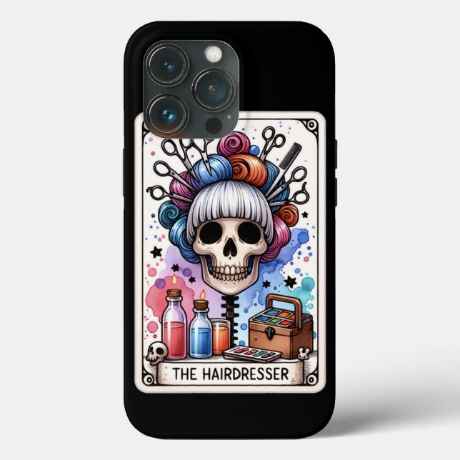 Étui de téléphone carte de tarot de coiffeuse (Verso)
