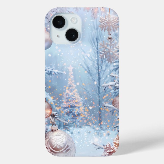 Étui de téléphone Charme Paysage Hivernal (Verso)