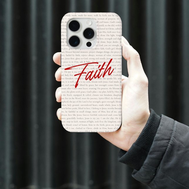 Étui de téléphone chrétien pour femmes avec verset (faith phone case, christian phone case, bible verse phone case, gift for her, gift for mom,)
