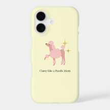 Étui de téléphone Classy comme une maman Caniche