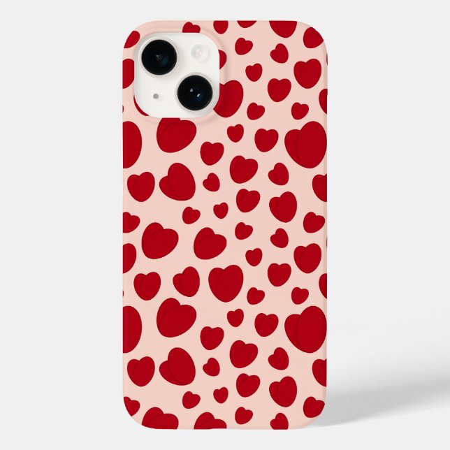 Étui de téléphone Cœur Rouge Saint-Valentin (Verso)