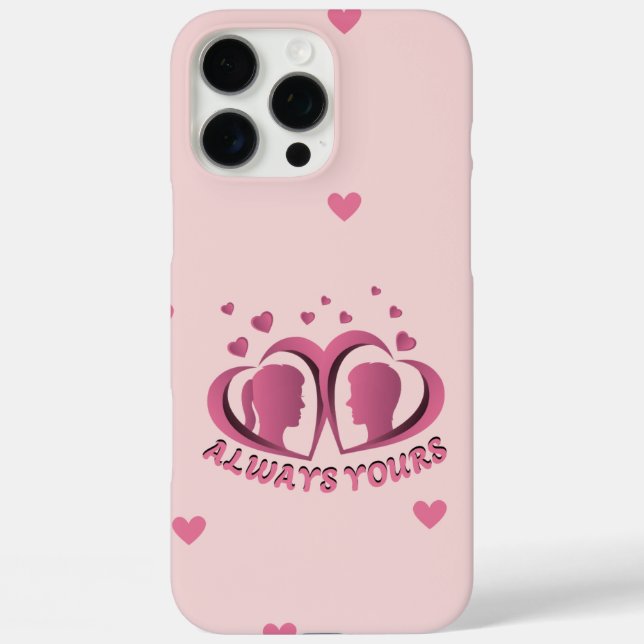 Étui de téléphone Cœurs de couple romantique Toujo (Verso)