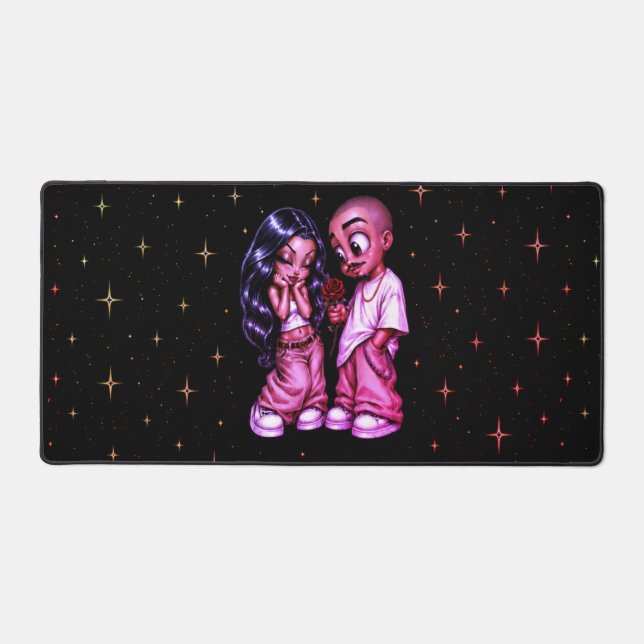 Étui de téléphone Couple Amour Chicano Rose Rouge  (Recto)