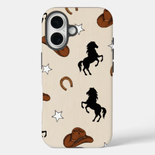 Étui de téléphone Cowboy occidental - Vintage