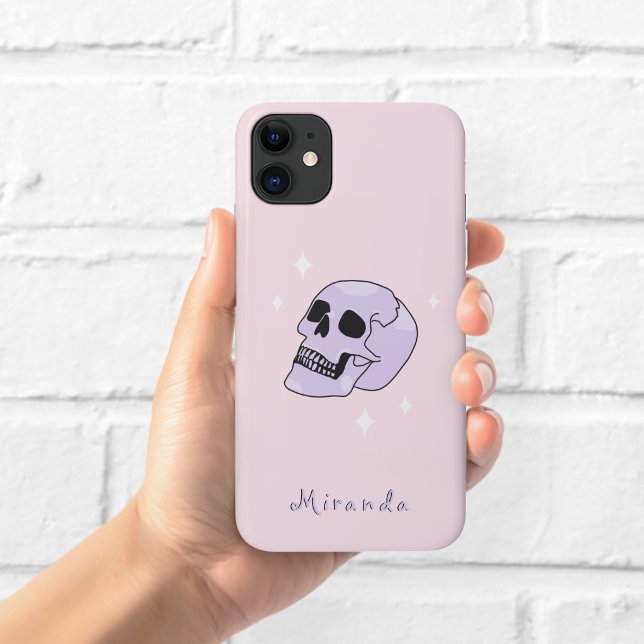 Étui de téléphone crâne ensorcelé rose (Créateur téléchargé)