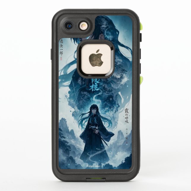 Étui de téléphone Dark Fantasy Anime – Encre Chino (Dos)
