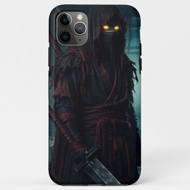 Étui de téléphone de style anime ninja ombre Cyber (Dos)